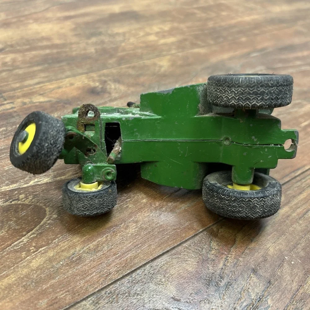 Vintage 1960's 70's Ertl John Deere 140 Lawn Garden Tractor W/ Dump Cart 1:16